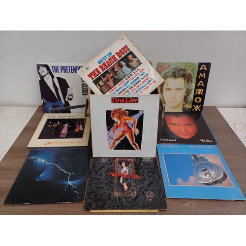 759 - A collection of LP vinyl records to include Prince, Eddy Grant, Sigue Sigue Sputnik, Cream, U2, Stev... 