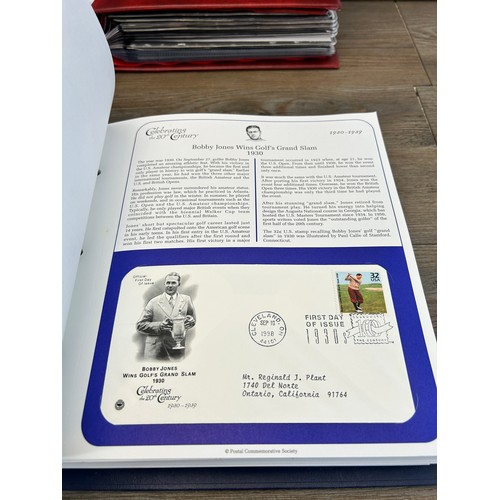 594 - Nine first day cover albums containing first day covers