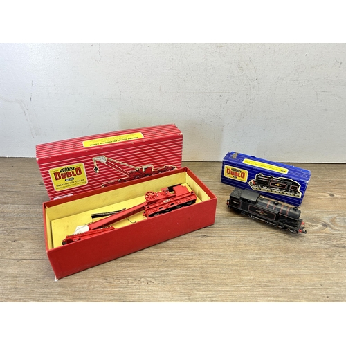 490 - Two boxed Hornby by Meccano Dublo items, one 3217 00 gauge locomotive and one 4620 00 gauge breakdow... 