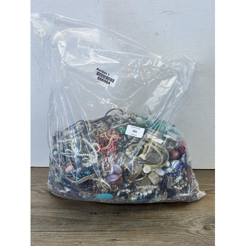 505 - Approx. 10kg of assorted costume jewellery