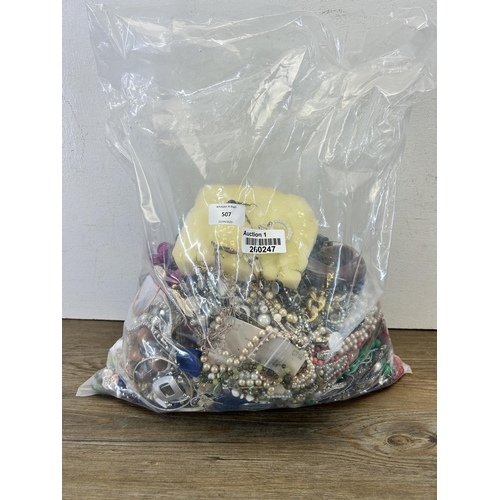 507 - Approx. 10kg of assorted costume jewellery