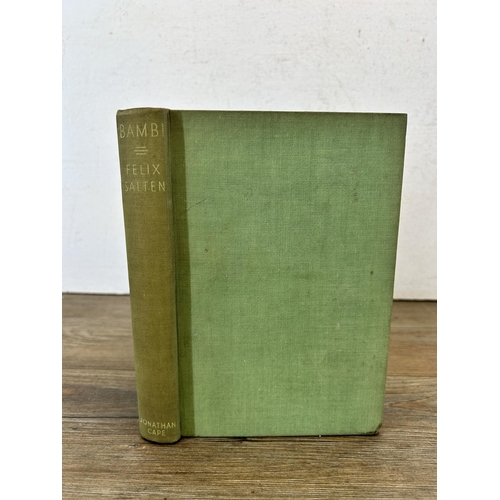 566 - An early 20th century Bambi fifth impression hardback book