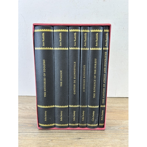 568 - A cased set of the complete novels of Mrs Anne Radcliffe The Folio Society