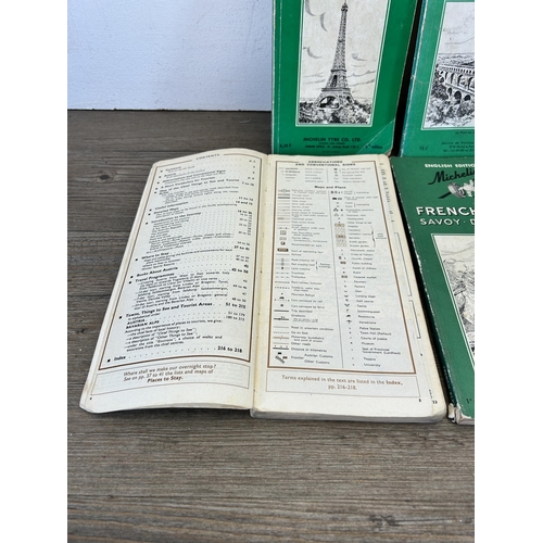 569 - Eleven vintage Michelin Tyre Co.Ltd. travel guides to include Paris English version, Italy English v... 