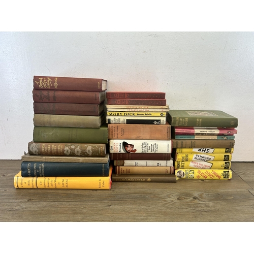 574 - A collection of antique and later books to include Highways and Hedges painted by Berenger Benger da... 