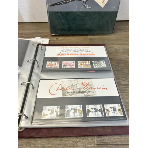 581 - Three Royal Mail first day cover albums containing a large collection of first day covers