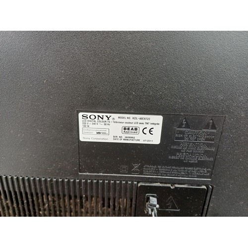 736 - Four items, one Sony Bravia KDL-46EX723 46