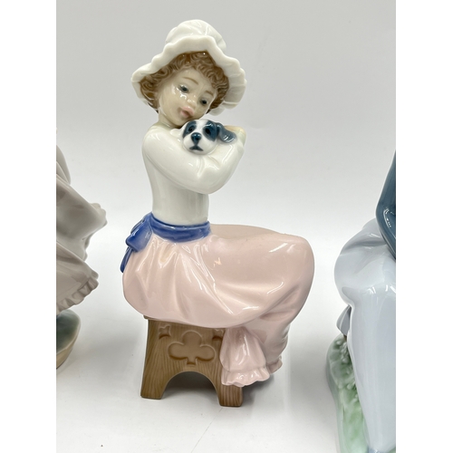 290 - Five Nao porcelain figurines - largest approx. 20cm high