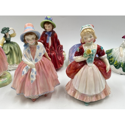 291 - Seven Royal Doulton figurines, Linda - HN 2106, Buttercup - HN 3268, Sunday Best - HN 3218, Monica -... 