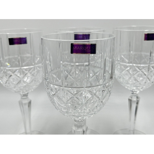 339 - Four Marquis by Waterford Brady wine glasses - approx. 20.5cm high