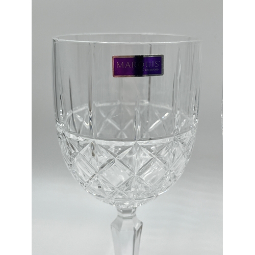 339 - Four Marquis by Waterford Brady wine glasses - approx. 20.5cm high