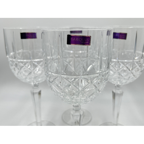 340 - Four Marquis by Waterford Brady goblets - approx. 23cm high