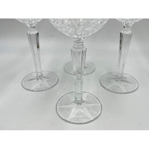 340 - Four Marquis by Waterford Brady goblets - approx. 23cm high