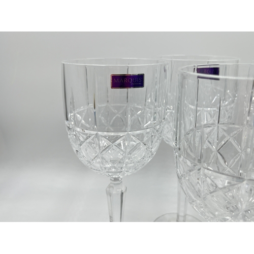 340 - Four Marquis by Waterford Brady goblets - approx. 23cm high