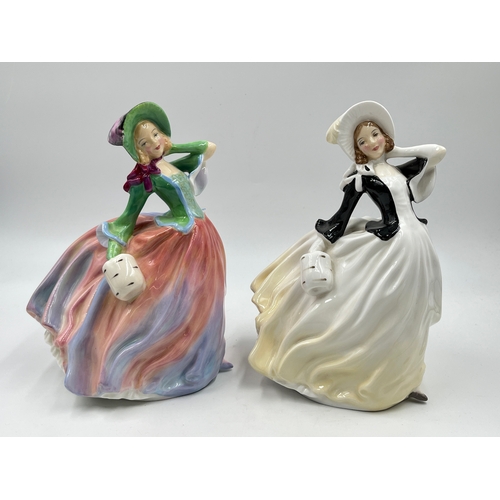 349H - Two Royal Doulton Autumn Breezes figurines, HN 2147 and HN 1911