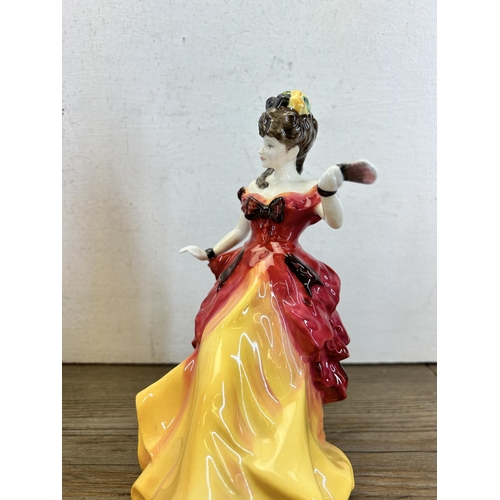 379 - Five Royal Doulton figurines, Classics Chelsea Katie - HN 4323, Figure Of The Year 1998 Rebecca - HN... 