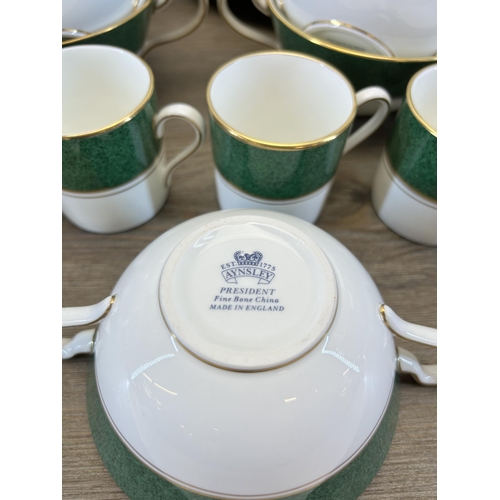 394 - A collection of Aynsley President fine bone china