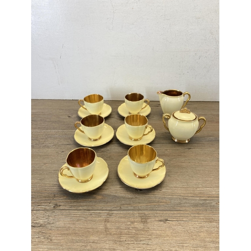 356 - A Carlton Ware no. 1582 fourteen-piece coffee set