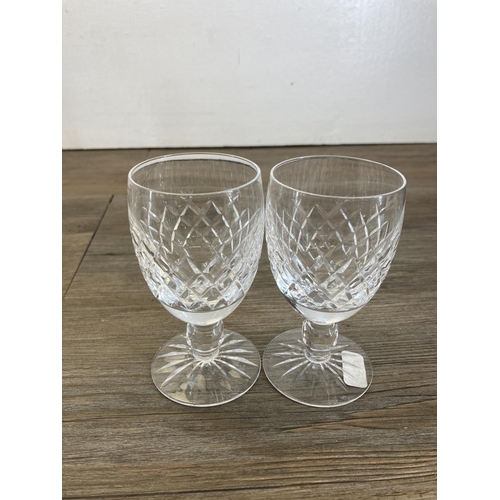 399 - Nineteen cut crystal drinking glasses, six Tudor and thirteen Waterford