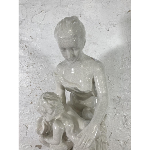 402 - A 19th century style Parian ware ceramic statue - approx. 92cm high