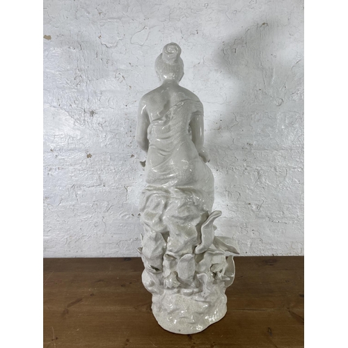 402 - A 19th century style Parian ware ceramic statue - approx. 92cm high