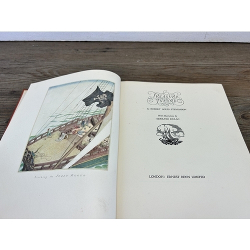 564 - An early 20th century Treasure Island by Robert Louis Stevenson first edit hardback book illustrated... 