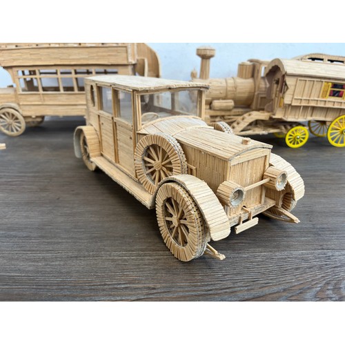 463A - Six scratch built matchstick models