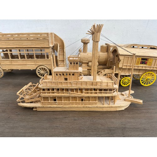 463A - Six scratch built matchstick models