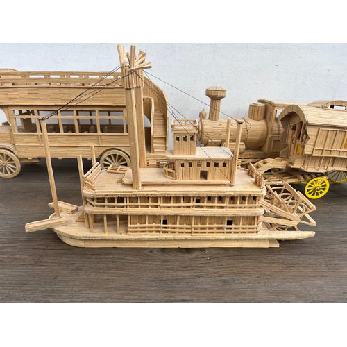 463A - Six scratch built matchstick models