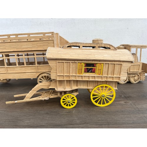 463A - Six scratch built matchstick models