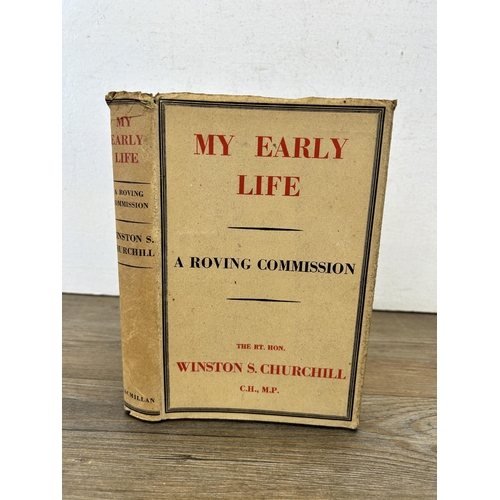 430 - A 1943 My Early Life a Roving Commission The RT. HON. Winston S. Churchill third edition hardback bo... 