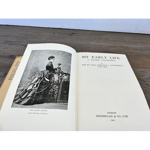 430 - A 1943 My Early Life a Roving Commission The RT. HON. Winston S. Churchill third edition hardback bo... 