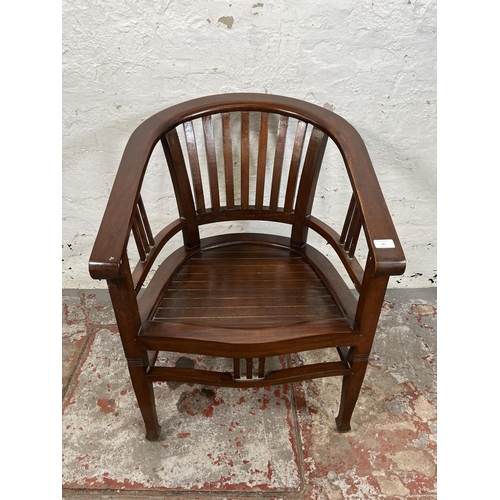 20 - An Indonesian teak Betawi chair - approx. 82cm high x 61cm wide x 50cm deep