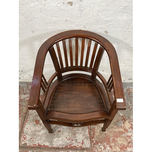 20 - An Indonesian teak Betawi chair - approx. 82cm high x 61cm wide x 50cm deep