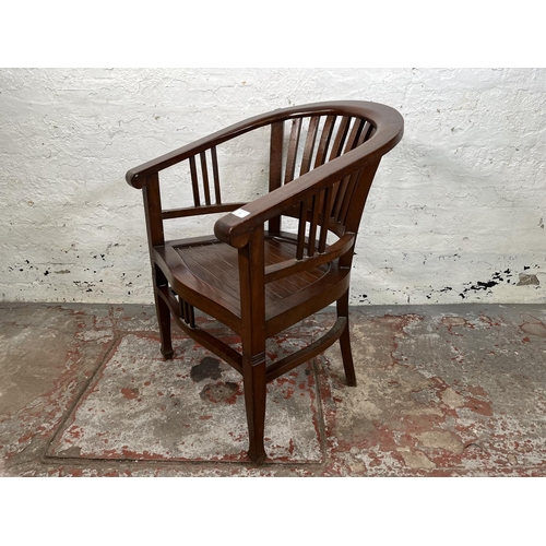 20 - An Indonesian teak Betawi chair - approx. 82cm high x 61cm wide x 50cm deep