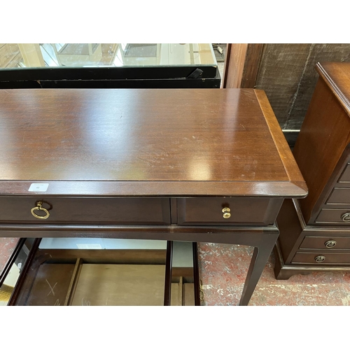 43 - A Stag Minstrel mahogany dressing table