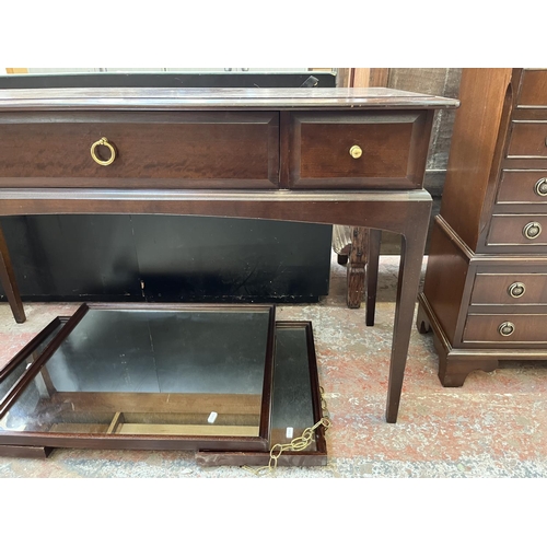 43 - A Stag Minstrel mahogany dressing table