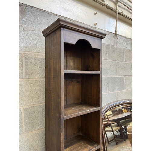 5 - A pine six tier free standing bookcase - approx. 199cm high x 45cm wide x 28cm deep