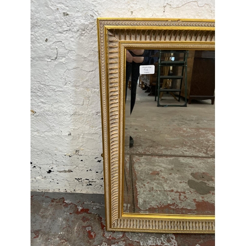 9A - A 19th century style gilt framed bevelled edge wall mirror - approx. 72cm high x 133cm wide