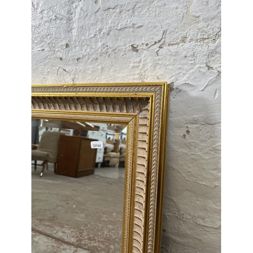 9A - A 19th century style gilt framed bevelled edge wall mirror - approx. 72cm high x 133cm wide