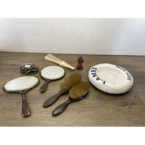 480 - Early 20th century and later collectibles to include Lamb's Navy Rum advertising ceramic ash tray by... 