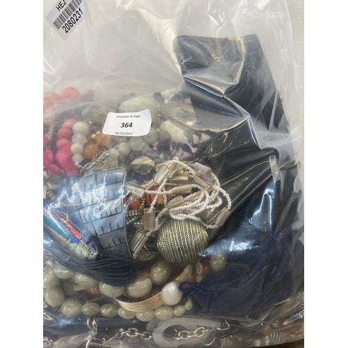 364 - Approx. 10kg of assorted costume jewellery