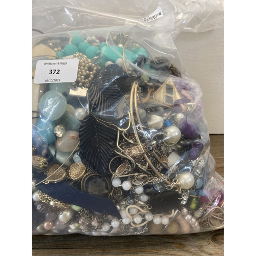 372 - Approx. 10kg of assorted costume jewellery