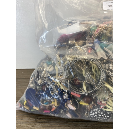 381 - Approx. 10kg of assorted costume jewellery