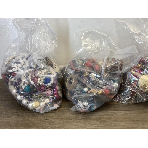 393 - Approx. 15kg of assorted costume jewellery