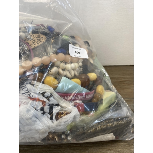 400 - Approx. 10kg of assorted costume jewellery