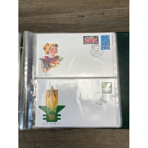 436 - Three first day cover albums containing a collection of first day covers to include Chinese, Wildlif... 