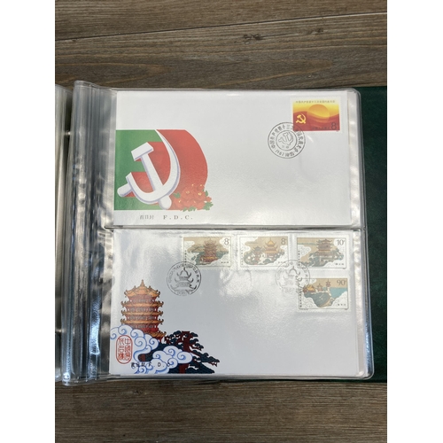 436 - Three first day cover albums containing a collection of first day covers to include Chinese, Wildlif... 