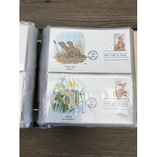 436 - Three first day cover albums containing a collection of first day covers to include Chinese, Wildlif... 