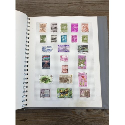 440 - A stamp album containing a collection of worldwide stamps